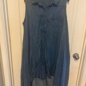 Chelsea & Theodore Denim Blue Shirt Dress